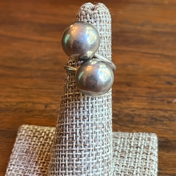 Hand Crafted | Jewelry | Vintage Sterling Silver Double Ball Ring ...